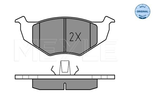 Brake Pad Set, disc brake MEYLE 025 218 6615