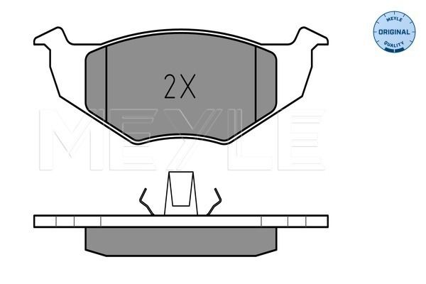 Brake Pad Set, disc brake MEYLE 025 218 6617