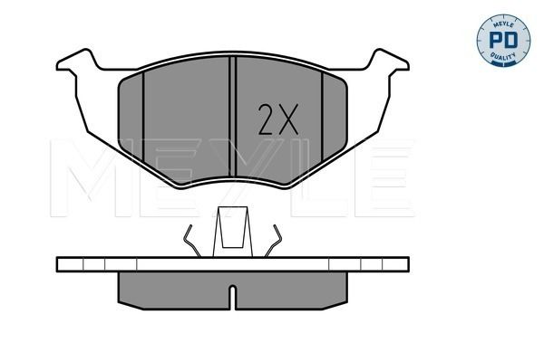 Brake Pad Set, disc brake MEYLE 025 218 6619/PD