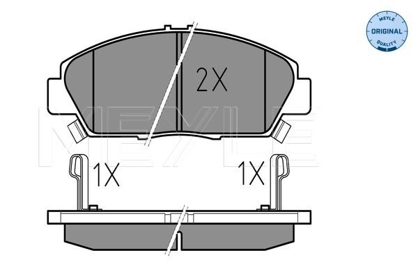 Brake Pad Set, disc brake MEYLE 025 218 7918/W