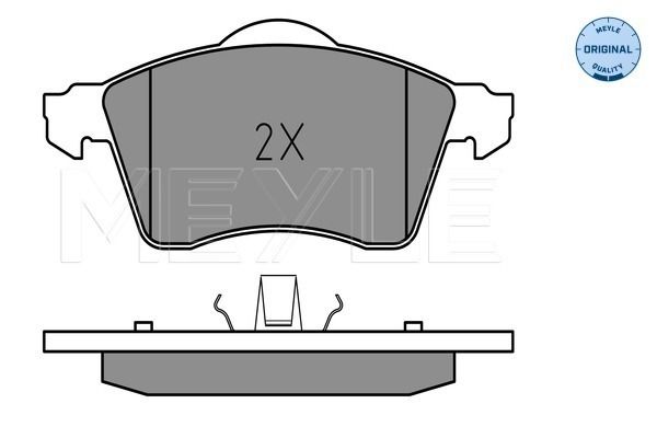 Brake Pad Set, disc brake MEYLE 025 218 8319