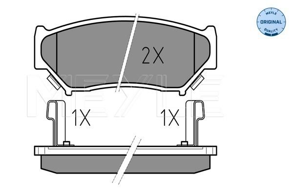 Brake Pad Set, disc brake MEYLE 025 219 0715/W