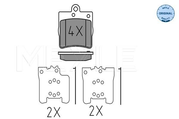 Brake Pad Set, disc brake MEYLE 025 219 1915