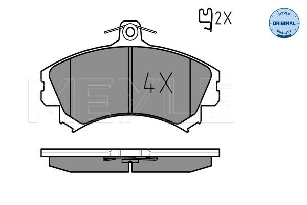 Brake Pad Set, disc brake MEYLE 025 219 2015