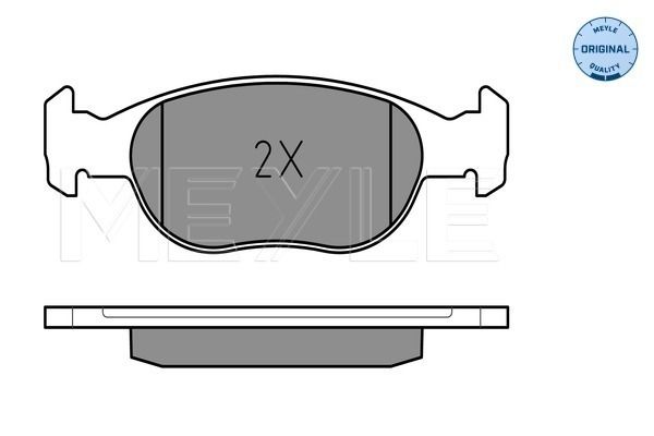 Brake Pad Set, disc brake MEYLE 025 219 3017/W