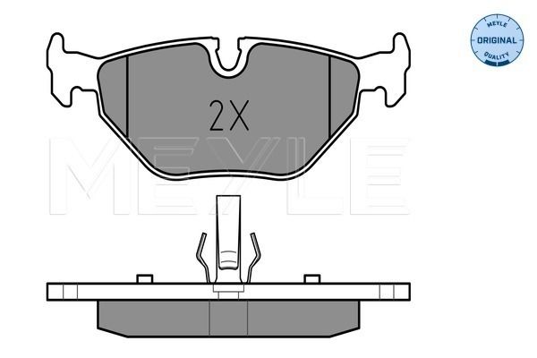 Brake Pad Set, disc brake MEYLE 025 219 3417