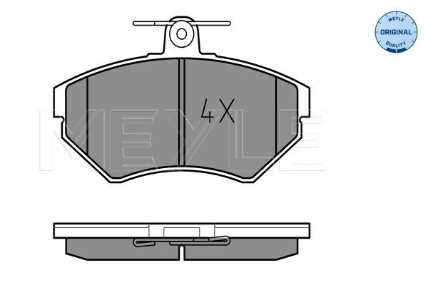 Brake Pad Set, disc brake MEYLE 025 219 4516