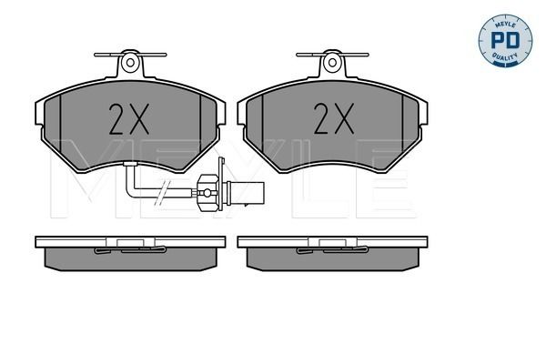 Brake Pad Set, disc brake MEYLE 025 219 4519-1/PD