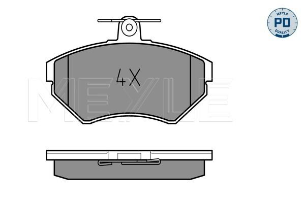 Brake Pad Set, disc brake MEYLE 025 219 4519/PD