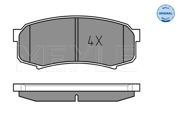 Brake Pad Set, disc brake MEYLE 025 219 4715/W