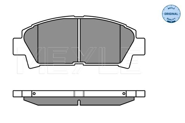 Brake Pad Set, disc brake MEYLE 025 219 6115/W