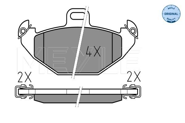 Brake Pad Set, disc brake MEYLE 025 219 6514