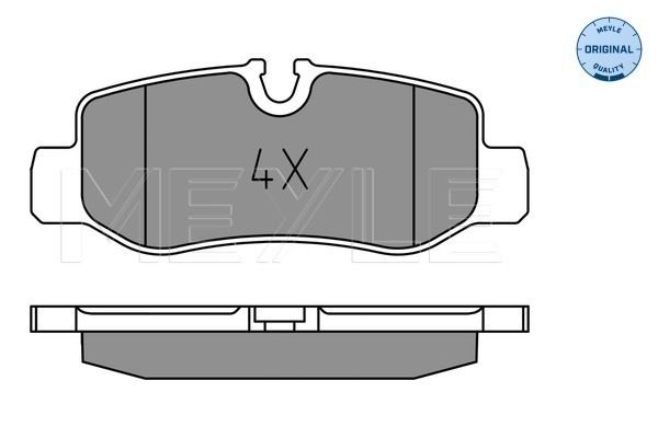 Brake Pad Set, disc brake MEYLE 025 221 0118