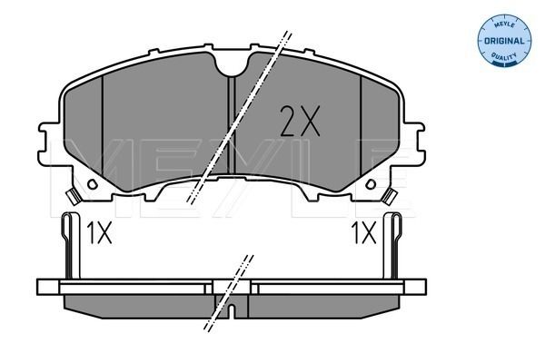 Brake Pad Set, disc brake MEYLE 025 221 1716