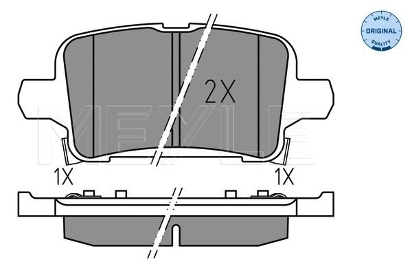 Brake Pad Set, disc brake MEYLE 025 221 2917