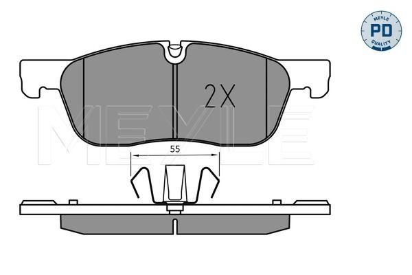 Brake Pad Set, disc brake MEYLE 025 221 4519/PD