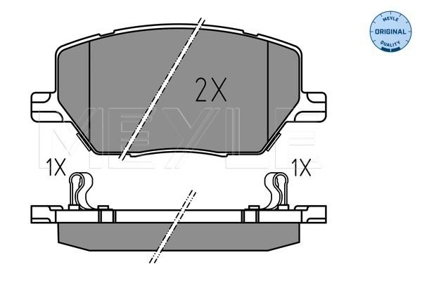 Brake Pad Set, disc brake MEYLE 025 221 6520