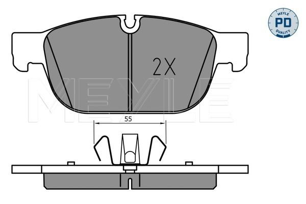 Brake Pad Set, disc brake MEYLE 025 223 1719/PD