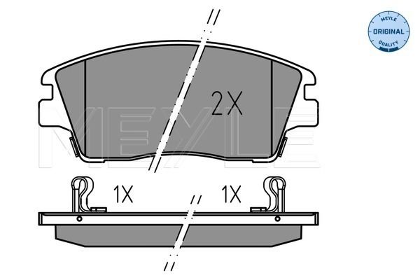 Brake Pad Set, disc brake MEYLE 025 223 2917