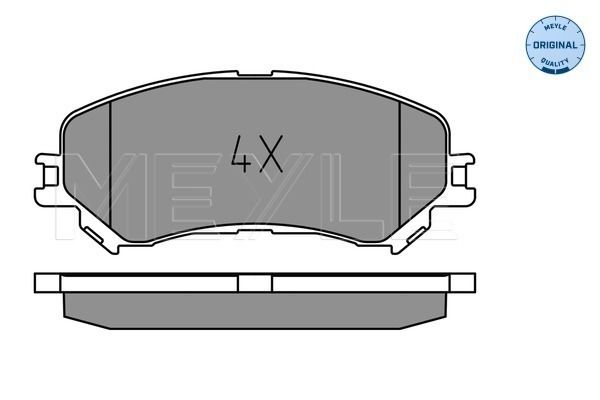 Brake Pad Set, disc brake MEYLE 025 223 4719