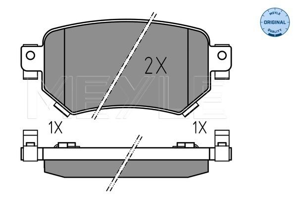 Brake Pad Set, disc brake MEYLE 025 223 4915