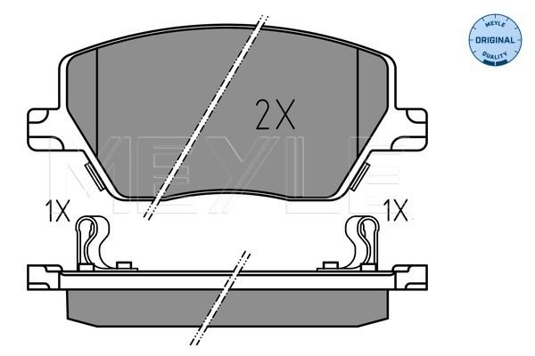 Brake Pad Set, disc brake MEYLE 025 223 9719