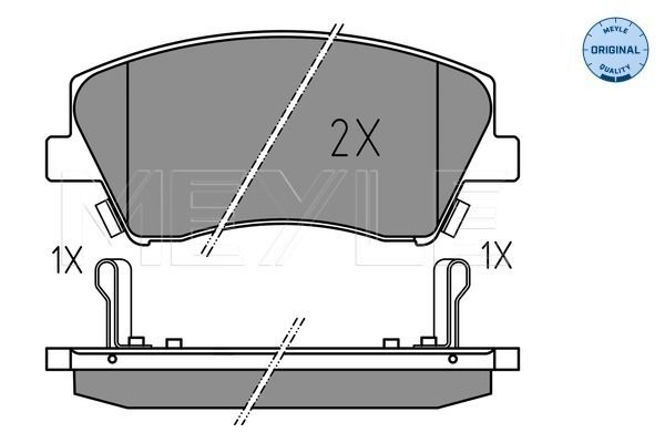 Brake Pad Set, disc brake MEYLE 025 225 1817