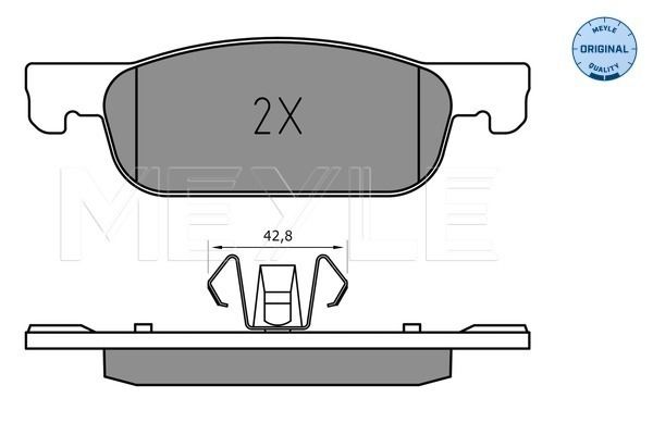 Brake Pad Set, disc brake MEYLE 025 225 2517