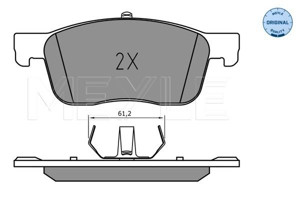 Brake Pad Set, disc brake MEYLE 025 225 9417