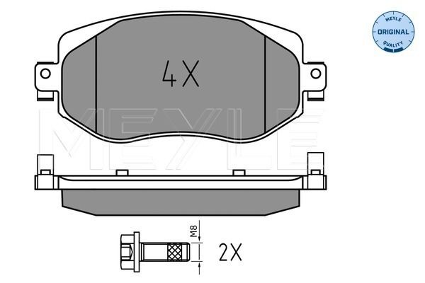 Brake Pad Set, disc brake MEYLE 025 226 1019