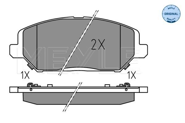 Brake Pad Set, disc brake MEYLE 025 228 0420