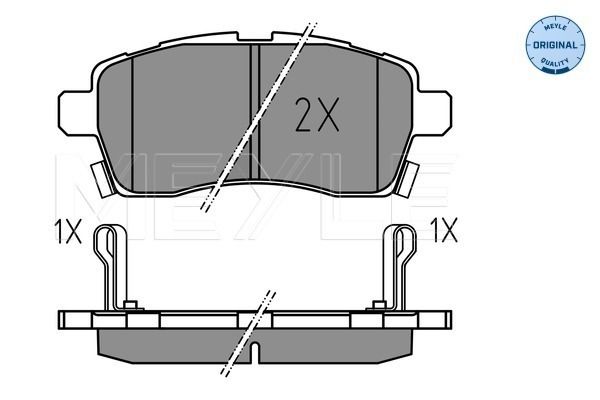 Brake Pad Set, disc brake MEYLE 025 228 5015