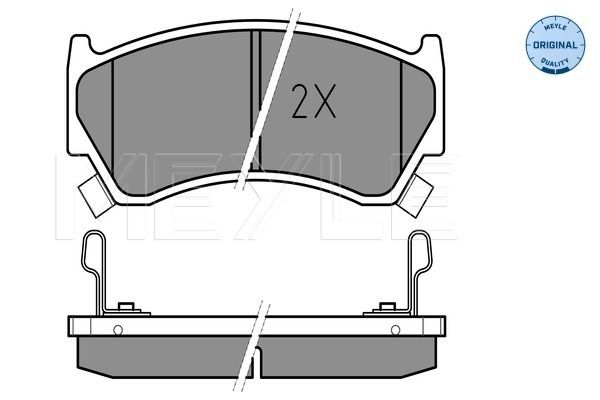 Brake Pad Set, disc brake MEYLE 025 230 0415/W