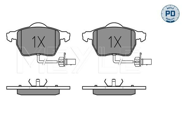 Brake Pad Set, disc brake MEYLE 025 230 1820/PD