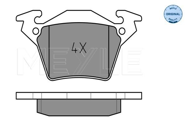 Brake Pad Set, disc brake MEYLE 025 230 2017