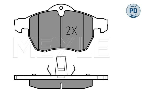 Brake Pad Set, disc brake MEYLE 025 230 5719/PD