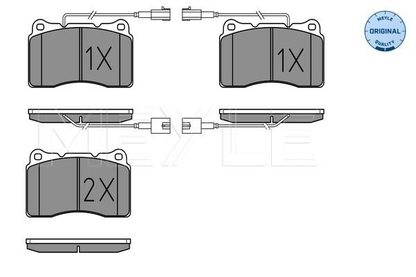 Brake Pad Set, disc brake MEYLE 025 230 9216/W