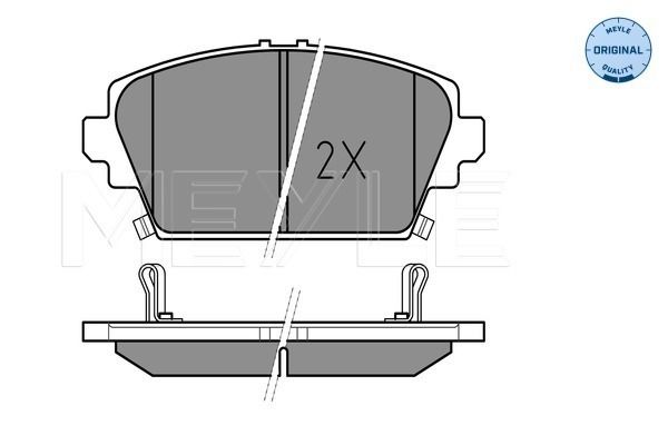 Brake Pad Set, disc brake MEYLE 025 230 9416/W