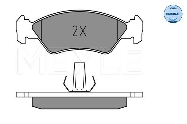 Brake Pad Set, disc brake MEYLE 025 231 0217