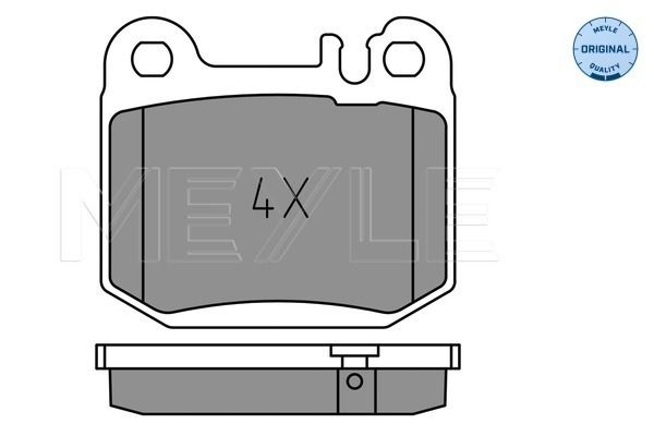 Brake Pad Set, disc brake MEYLE 025 231 5715