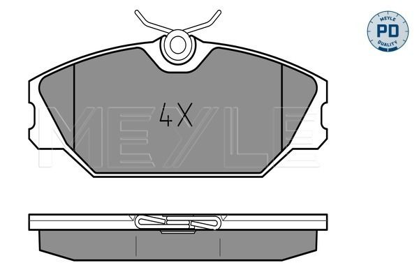 Brake Pad Set, disc brake MEYLE 025 231 7218/PD