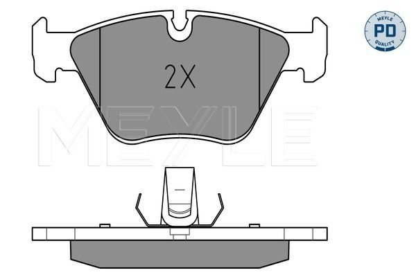 Brake Pad Set, disc brake MEYLE 025 231 8320/PD