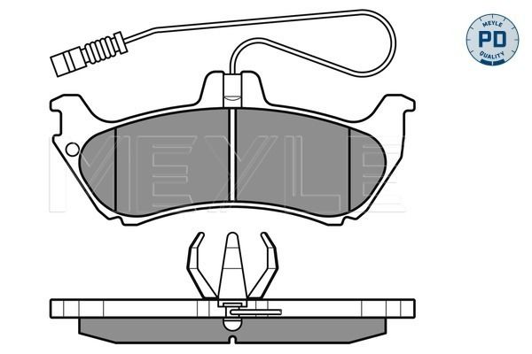 Brake Pad Set, disc brake MEYLE 025 231 9017/PD