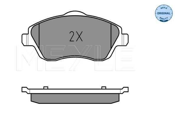 Brake Pad Set, disc brake MEYLE 025 232 2517