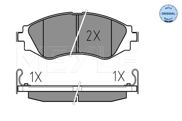 Brake Pad Set, disc brake MEYLE 025 232 3417/W