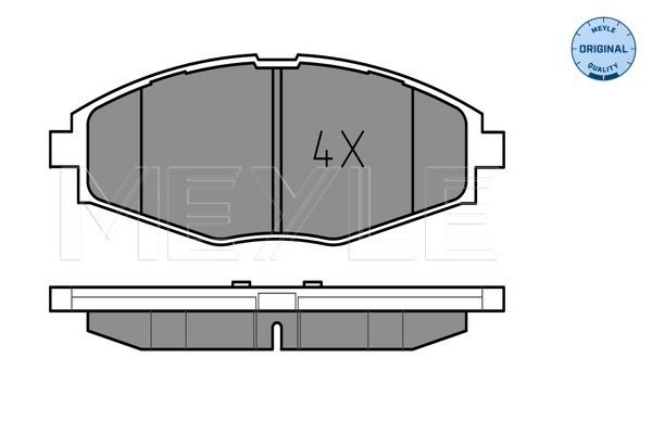 Brake Pad Set, disc brake MEYLE 025 232 4117