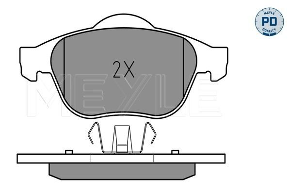 Brake Pad Set, disc brake MEYLE 025 232 4518/PD