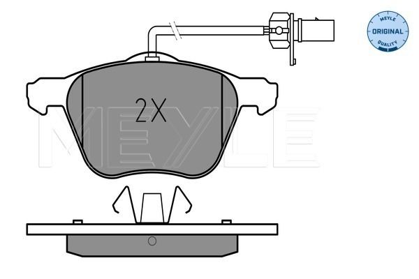 Brake Pad Set, disc brake MEYLE 025 232 6920/W