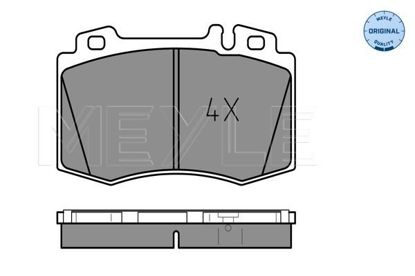 Brake Pad Set, disc brake MEYLE 025 232 7117