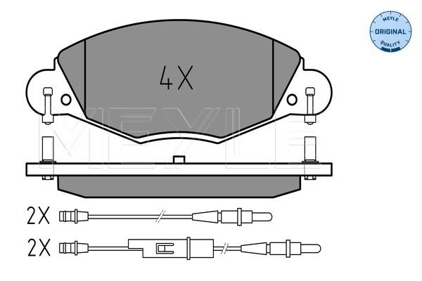 Brake Pad Set, disc brake MEYLE 025 232 7318